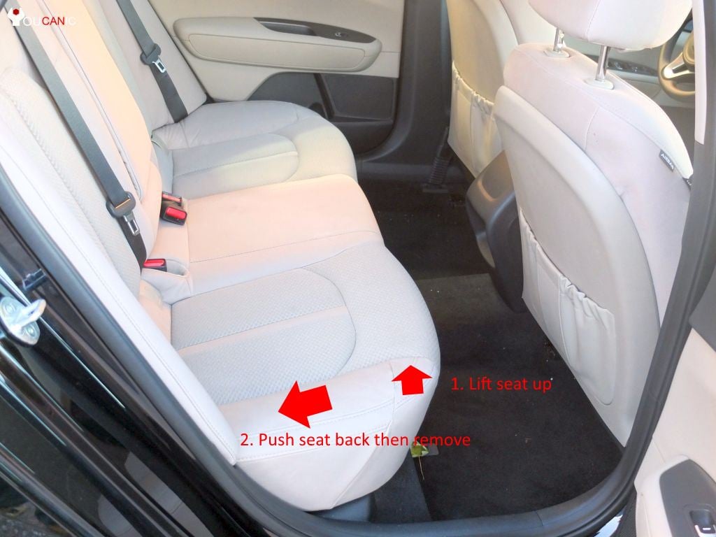 how to remove rear back seat hyundai kia