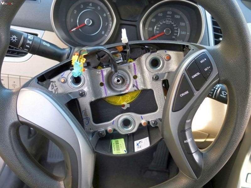 hyundai elantra airbag clock spring removal
