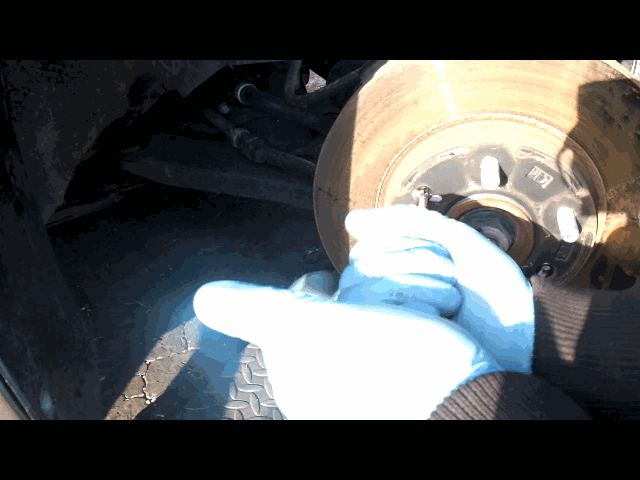 remove rotor front brake pads from Mazda 5 front 2010 2011 2012 2013 2014 2015 2016 2017 2018