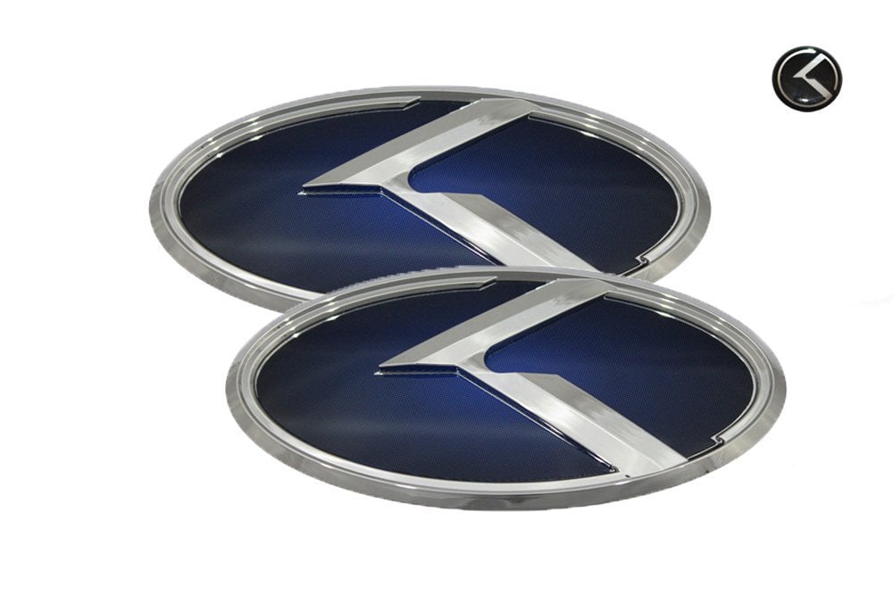 3D K Logo Emblem 2ea Grill+Rear Trunk For Kia 2011-2013 Optima / K5