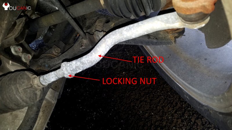 Tie rod locking nut