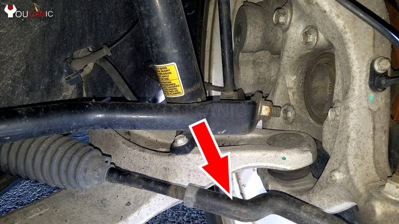 Locate the outer tie rod.