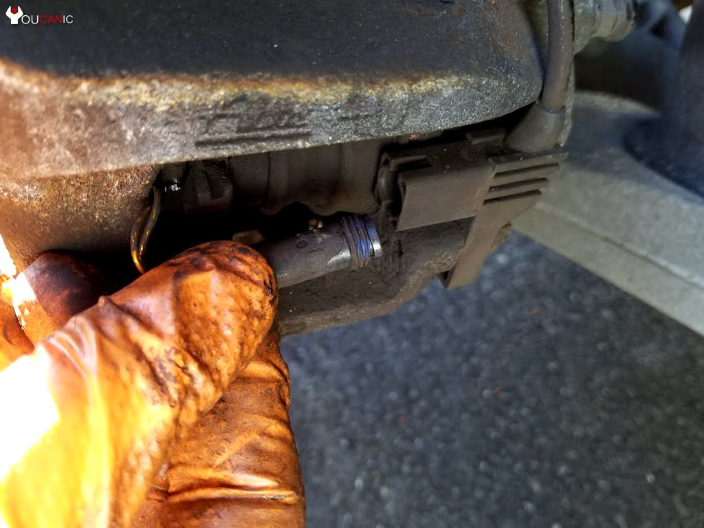 disconnect brake pad wear sensor