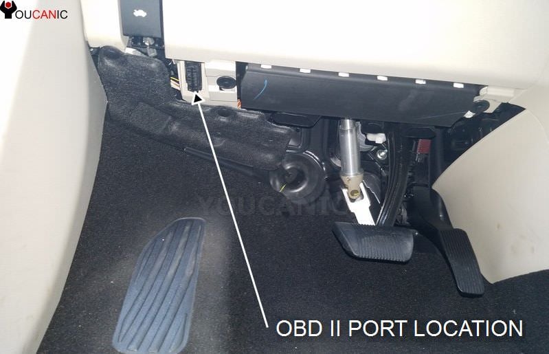 Chrysler obd port location to read fault codes diagnostic trouble codes