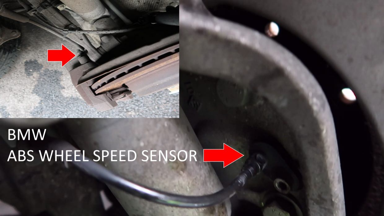 bmw wheel speed sensor location