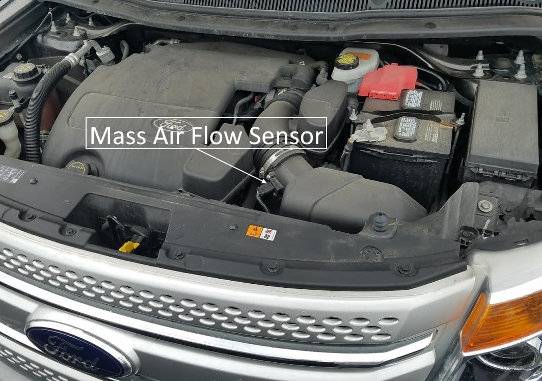 ford check engine light on due to maf sensor