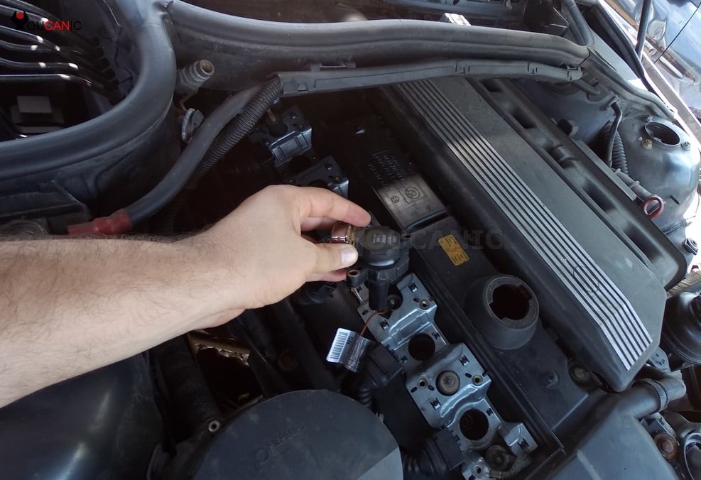 bmw spark plug removal remove coil first