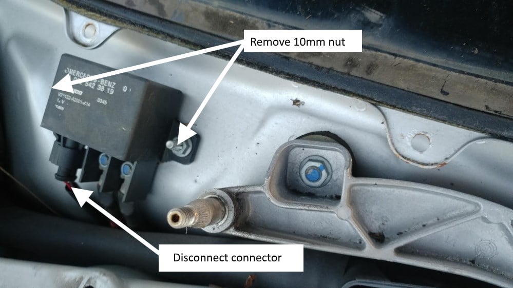 Mercedes auxiliary battery relay location