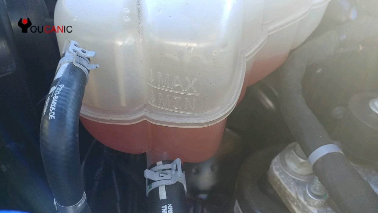 ford edge engine coolant level min max
