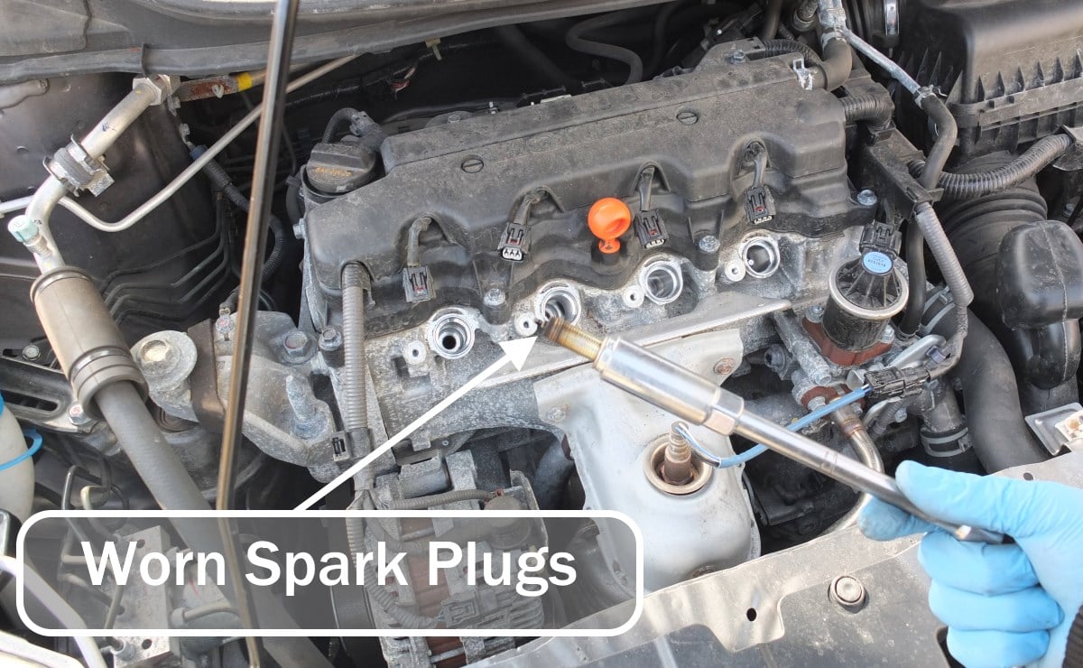 bad spark plugs common cause of honda check engine light