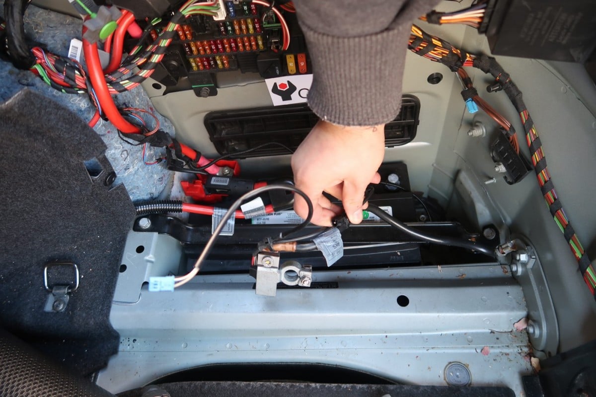 battery in the trunk
