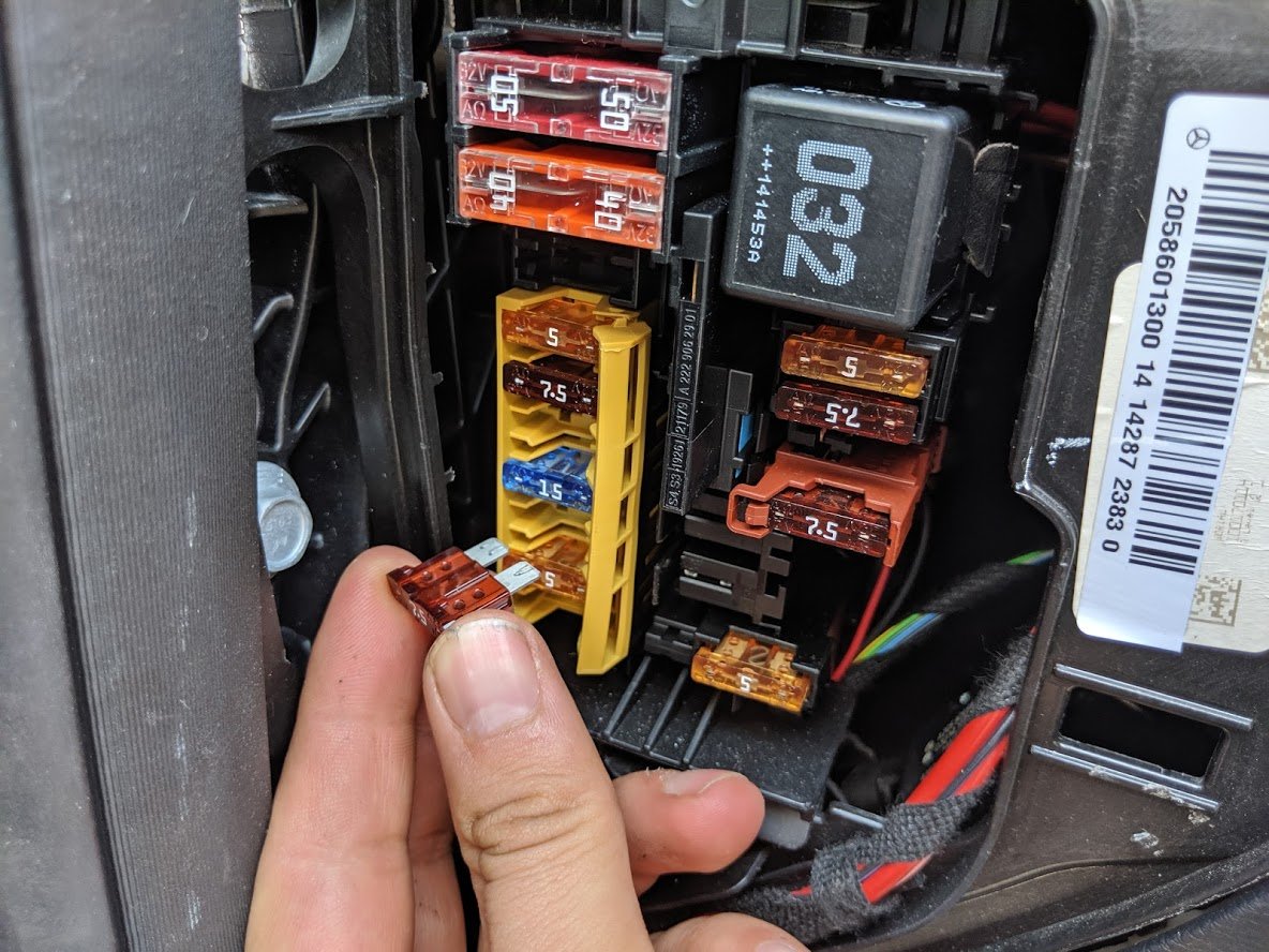 convertible  top not working due to blown fuse
