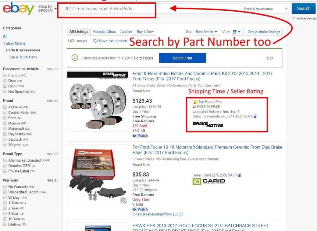 buy car parts on ebay cheap used or new