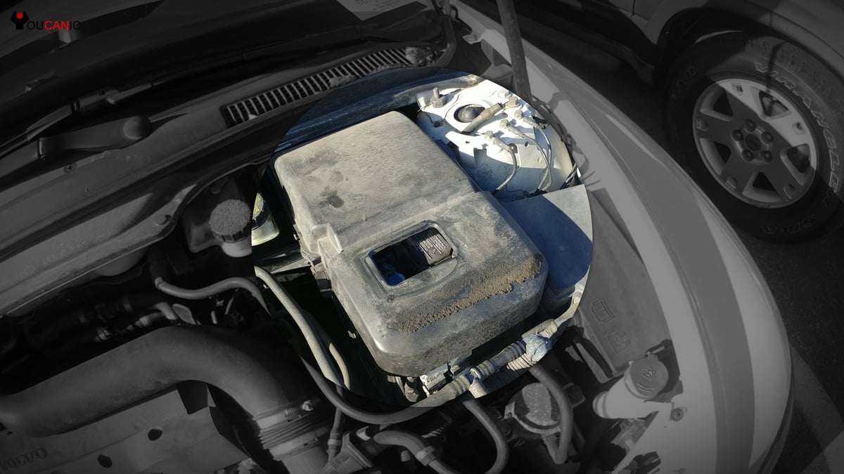location of battery on volvo vehicles
