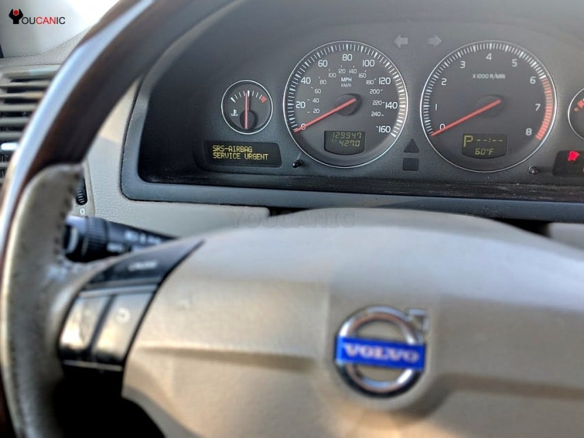 Volvo airbag srs light on igntion on