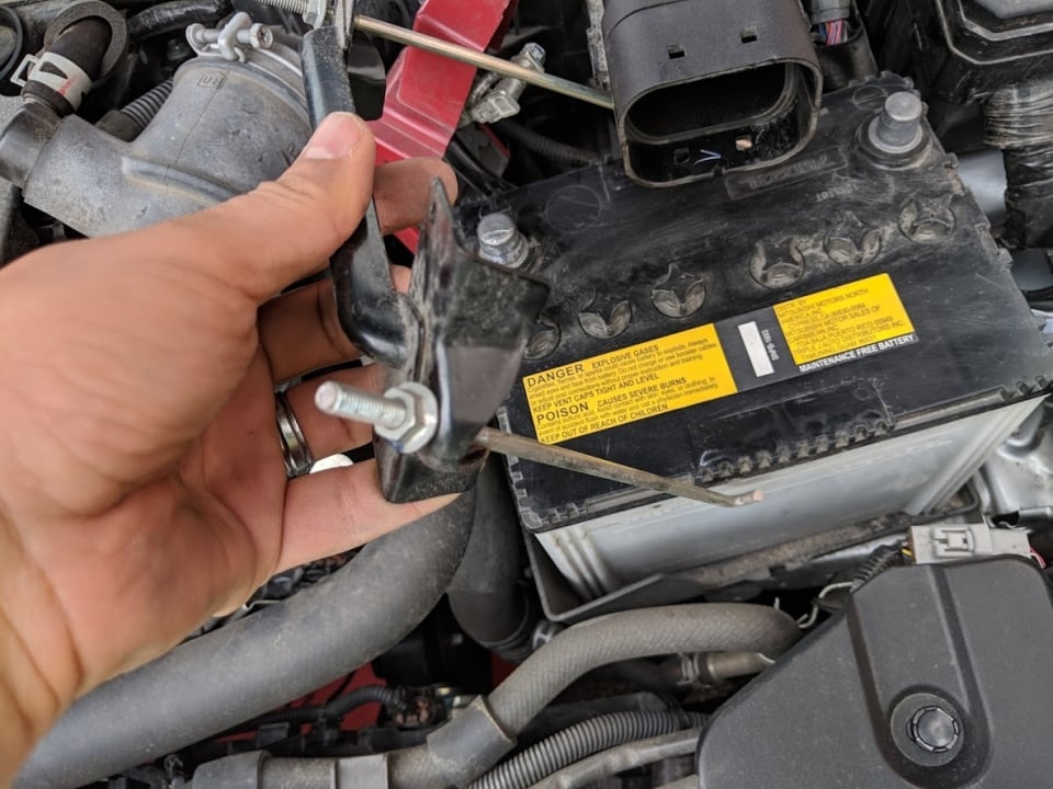 Mitsubishi outlander battery bracket