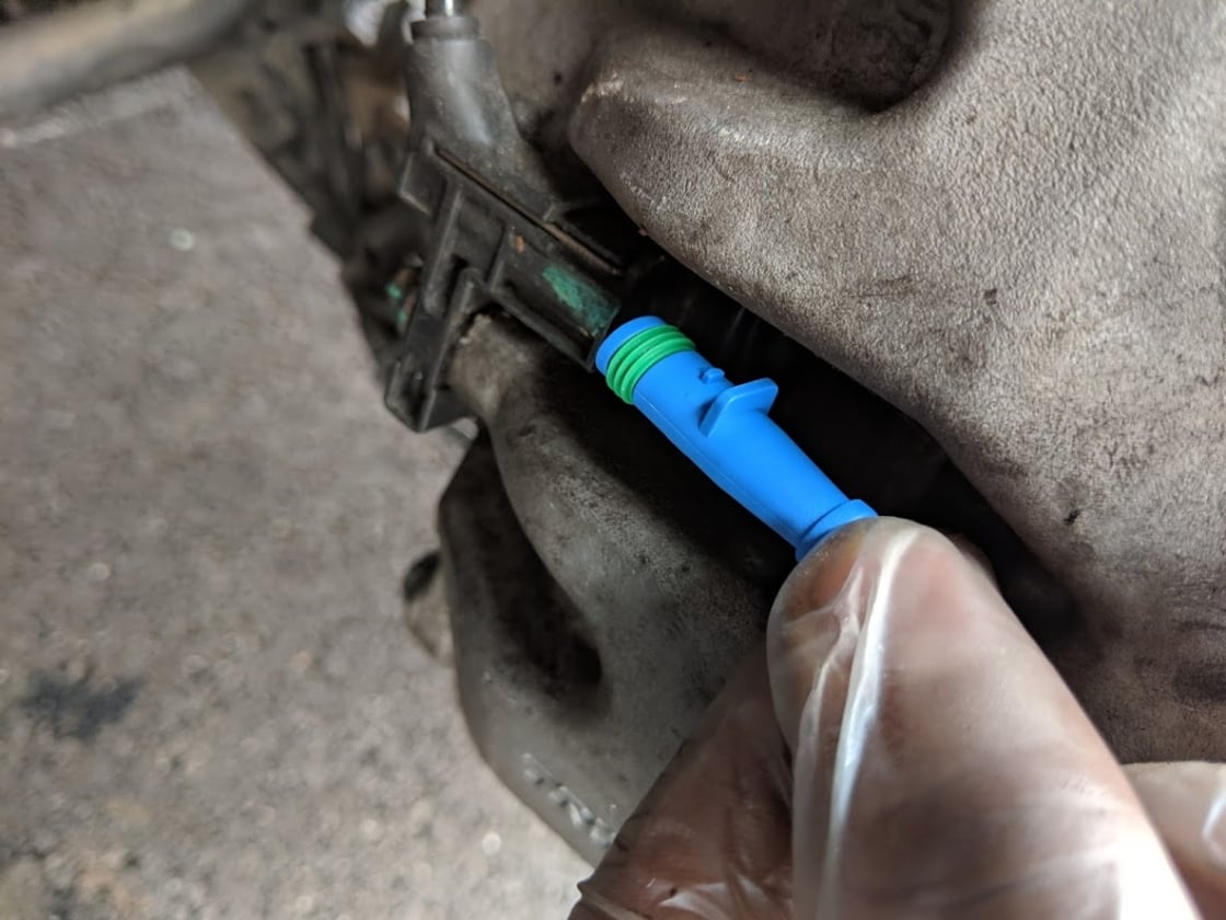 connect new mercedes brake wear sensor