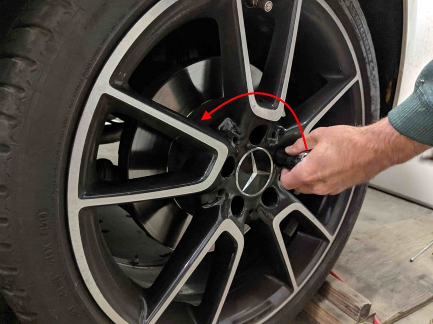 remove wheel to clean wheel speed sensor