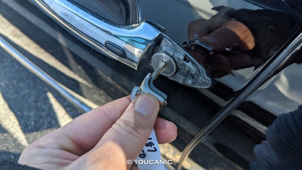 manually unlock car to disable security and jump start