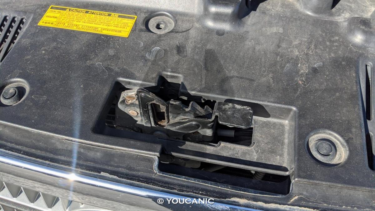 Toyota hood won't open broken cable