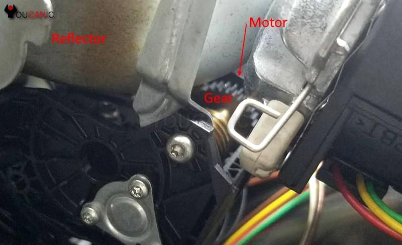 faulty reflector motor