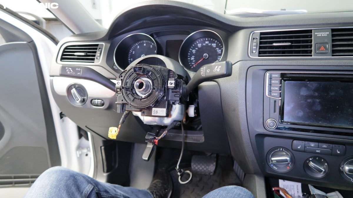 VW clock spring steering angle sensor
