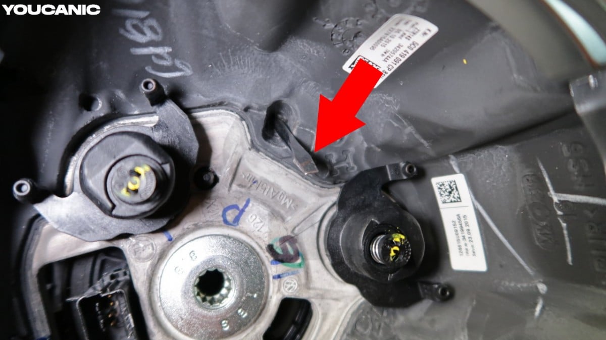 vw airbag removal hole