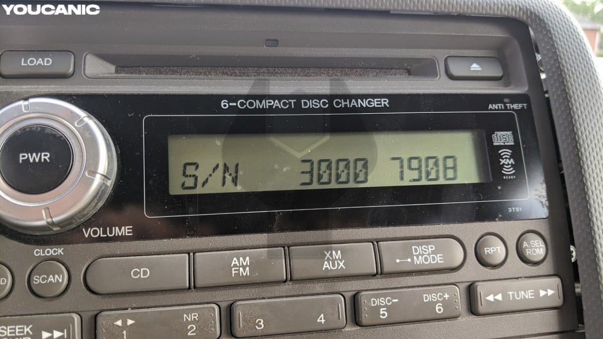 Honda radio code