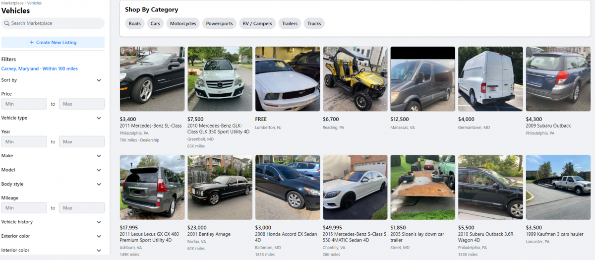 best website to buy used car