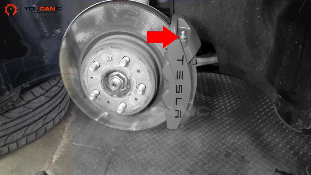 tesla brake bleed valve