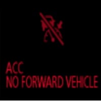 ACC no forward vehicle 