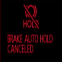 Brake auto hold canceled