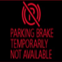 Parking brake temporarily not available