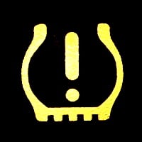 Tire pressuring monitoring system warning light