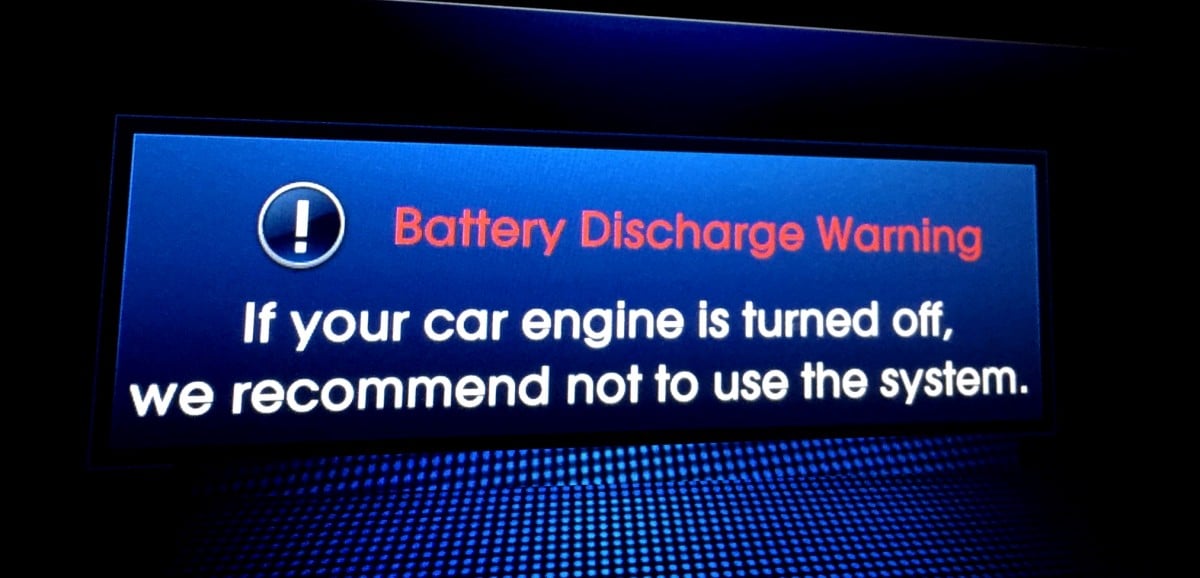 Hyundai Battery Discharge Warning