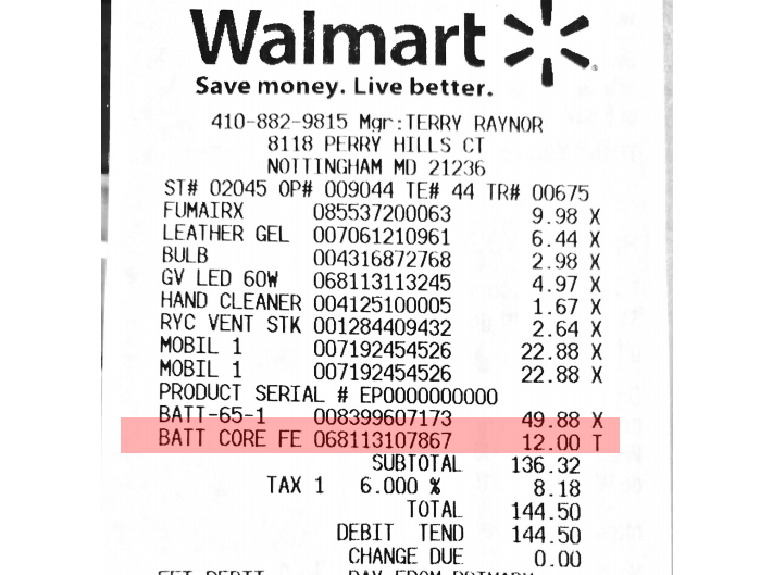 walmart car battery warranty policy