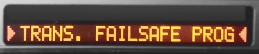 BMW Trans Failsafe Error Message