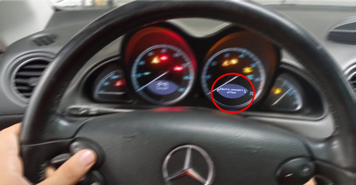 Battery issue on a Mercedes Benz.