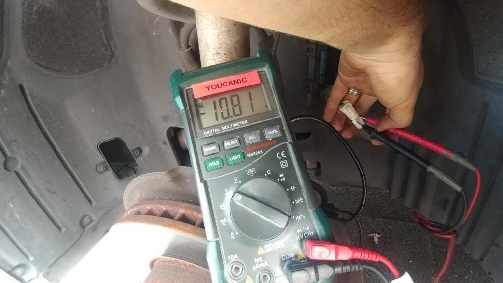 Checking Brake Pad Wear Sensor voltage