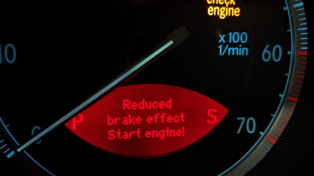 Mercedes Benz Brake Reduced Brake Effect