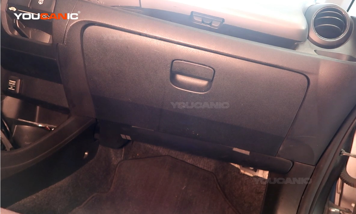 The Glove box of the 2011 Honda Fit