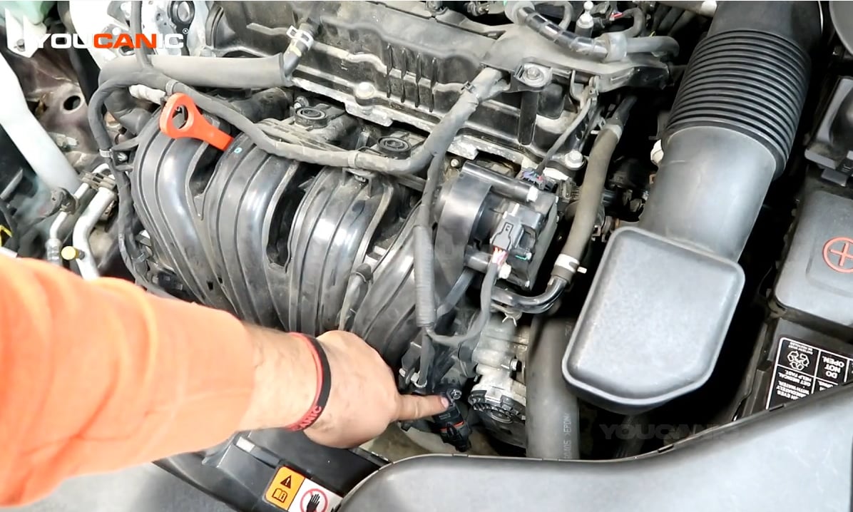 The Air Intake Temperature Sensor of the Kia or Hyundai.